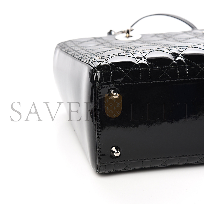 D*or patent cannage large lady D*or black (32*25*12cm)